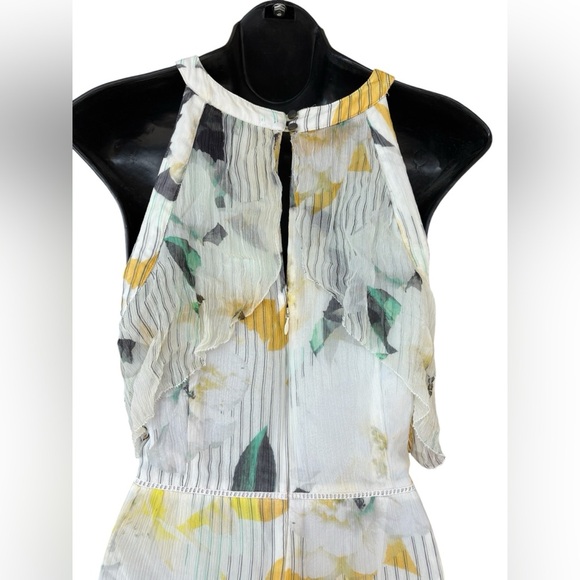 Anthropologie women’s Garden Party Dress Floral Ruffle Size 12 midi preloved - Picture 6 of 14